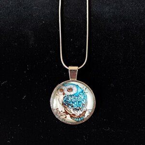 BUY 2 GET 1 FREE! 🆕 Stainless Steel Owl Necklace, Owl Pendant w/ Snake Chain